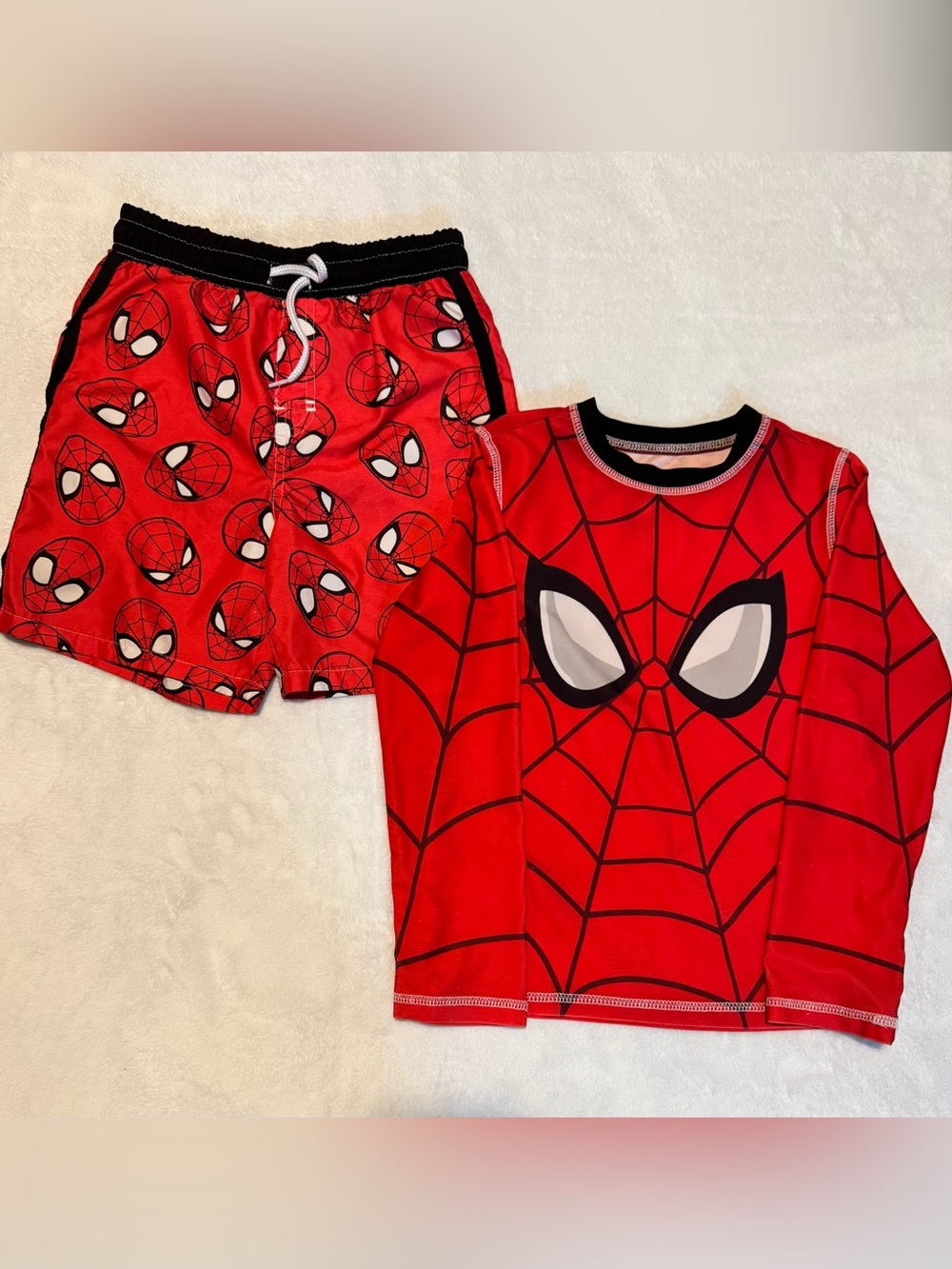 Marvel Spider-Man Red and Black Kids Shorts